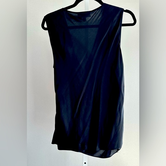 St. John black satin blouse - new without tags - Picture 1 of 2